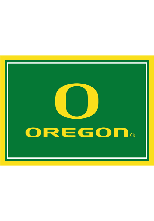 Oregon Ducks 4x6 Spirit Interior Rug - Kelly Green
