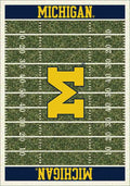 Michigan Wolverines 6x8 Homefield Interior Rug - Blue
