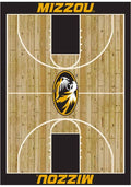 Missouri Tigers 4x6 Courtside Interior Rug - Wood