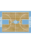 North Carolina Tar Heels 4x6 Courtside Interior Rug - Carolina Blue