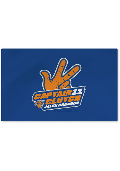 New York Knicks Captain Clutch 20x32 Washable Interior Rug - Blue