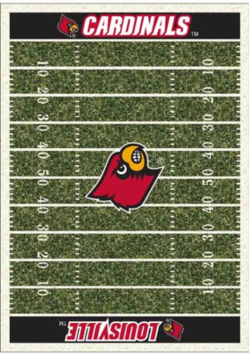 Louisville Cardinals 4x6 Homefield Interior Rug - Red