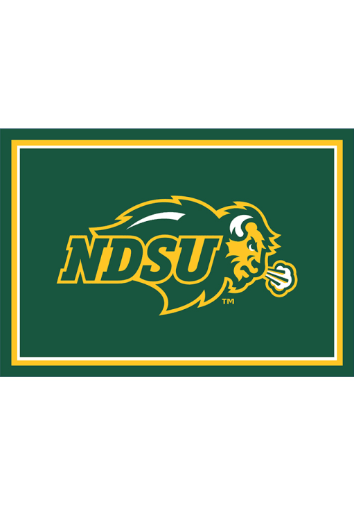 North Dakota State Bison 6x8 Spirit Interior Rug - Kelly Green
