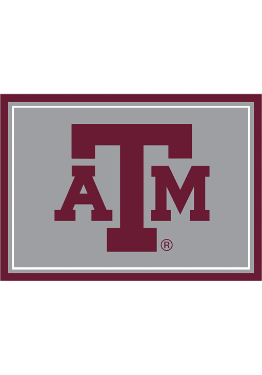 Texas A&M Aggies 4x6 Spirit Interior Rug - Ash