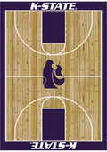 K-State Wildcats 8x11 Courtside Interior Rug - Wood