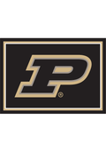 Purdue Boilermakers 8x11 Spirit Interior Rug - Black