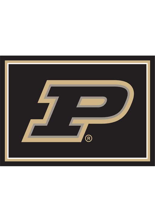 Purdue Boilermakers 8x11 Spirit Interior Rug - Black