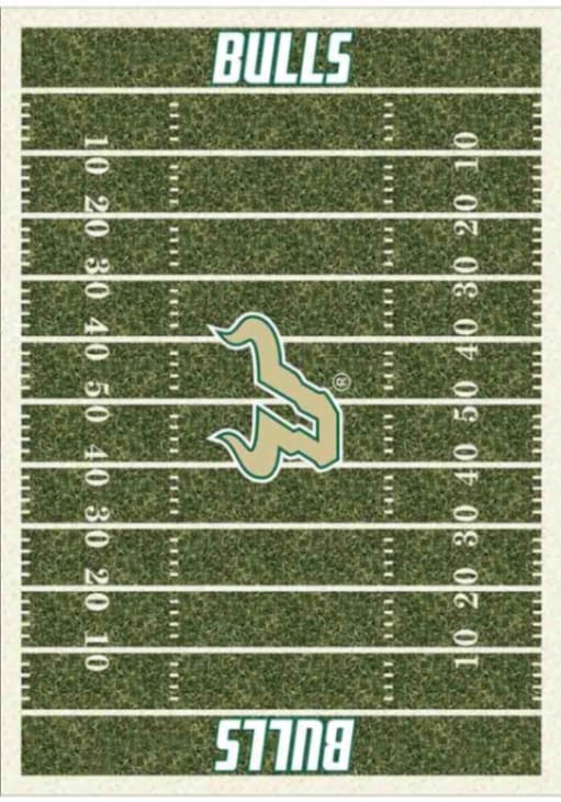 South Florida Bulls 8x11 Homefield Interior Rug - Green