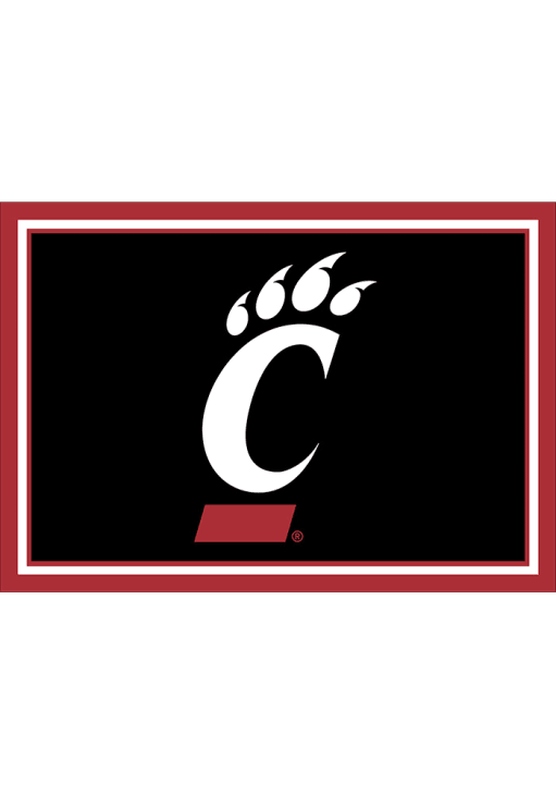 Cincinnati Bearcats 6x8 Spirit Interior Rug - Black