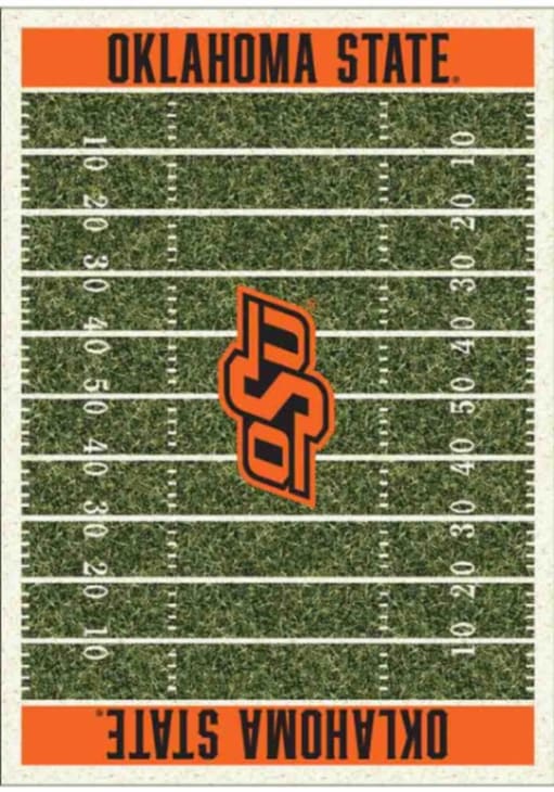 Oklahoma State Cowboys 4x6 Homefield Interior Rug - Orange