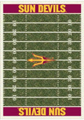 Arizona State Sun Devils 8x11 Homefield Interior Rug - Maroon