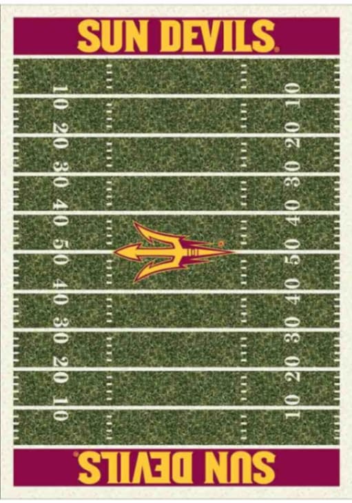 Arizona State Sun Devils 8x11 Homefield Interior Rug - Maroon