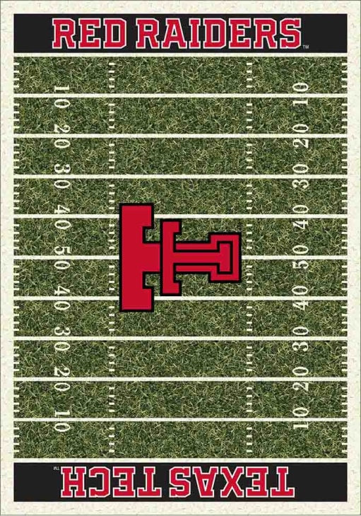 Texas Tech Red Raiders 6x8 Homefield Interior Rug - Black