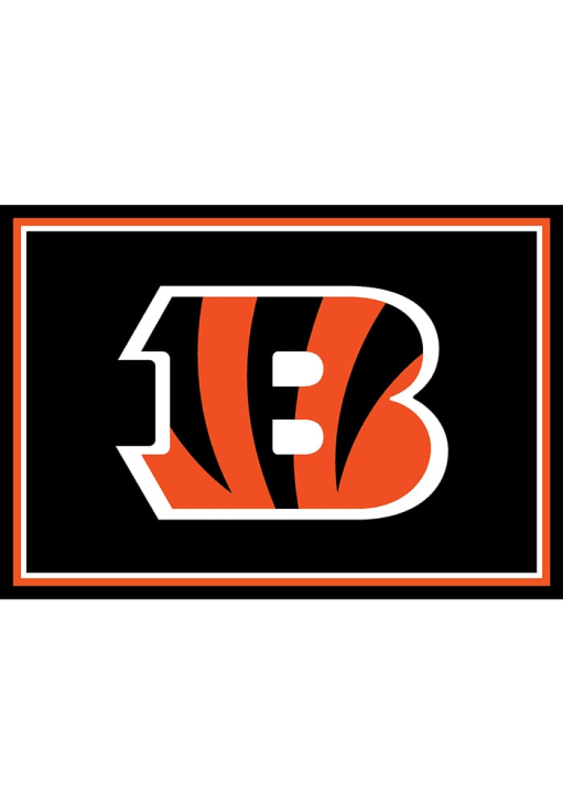 Cincinnati Bengals 3x4 Area Rug Interior Rug - Black