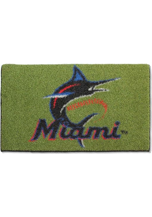Miami Marlins 4x6 MVP Authentic Sports Turf Interior Rug - Green