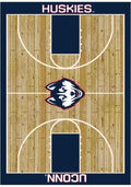 UConn Huskies 4x6 Courtside Interior Rug - Wood