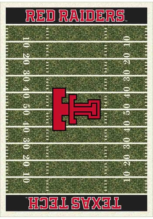 Texas Tech Red Raiders 8x11 Homefield Interior Rug - Black