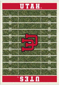 Utah Utes 4x6 Homefield Interior Rug - Red
