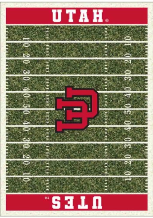 Utah Utes 4x6 Homefield Interior Rug - Red