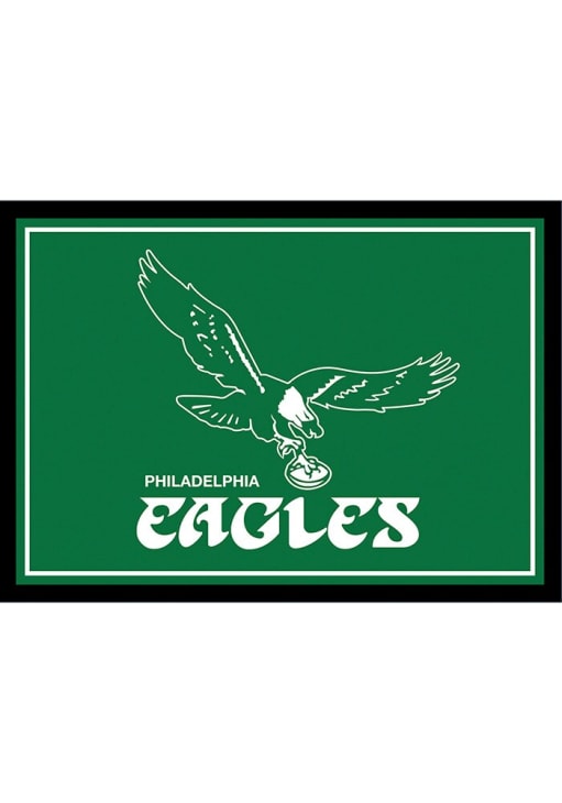 Philadelphia Eagles vintage 4x6 Spirit Rug Interior Rug - Midnight Green