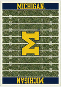 Michigan Wolverines 4x6 Homefield Interior Rug - Blue