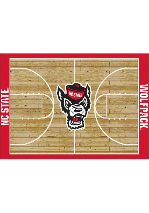 NC State Wolfpack 4x6 Courtside Interior Rug - Red