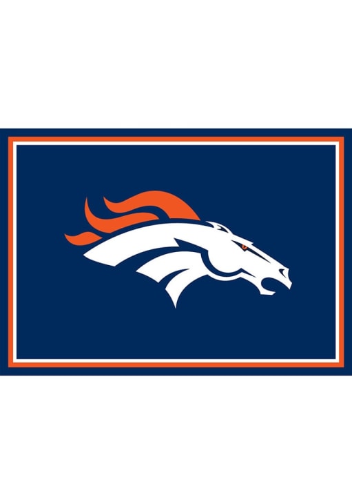 Denver Broncos 3x4 Area Rug Interior Rug - Navy Blue