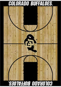 Colorado Buffaloes 8x11 Courtside Interior Rug - Wood