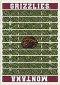 Montana Grizzlies 4x6 Homefield Interior Rug - Maroon