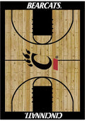 Cincinnati Bearcats 4x6 Courtside Interior Rug - Wood