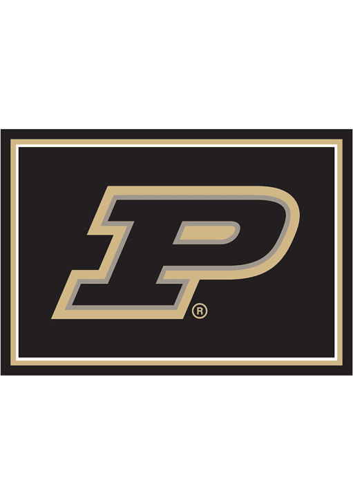 Purdue Boilermakers 3x4 Area Interior Rug - Black