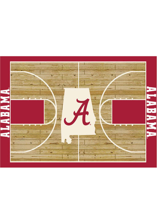 Alabama Crimson Tide 4x6 Courtside Interior Rug - Crimson