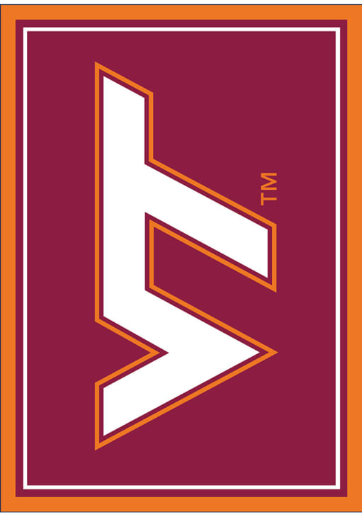 Virginia Tech Hokies 4x6 Spirit Interior Rug - Maroon