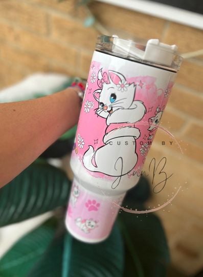 Marie 40oz tumbler| 40 oz tumbler with handle