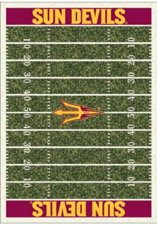 Arizona State Sun Devils 4x6 Homefield Interior Rug - Maroon