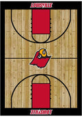 Louisville Cardinals 4x6 Courtside Interior Rug - Wood