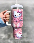 40oz Tumbler Stainless Steel Cup Insulated Sanrio Hello