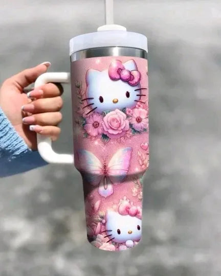 40oz Tumbler Stainless Steel Cup Insulated Sanrio Hello