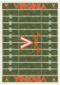 Virginia Cavaliers 8x11 Homefield Interior Rug - Orange