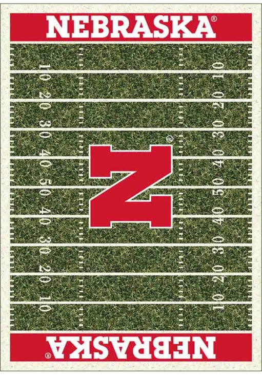 Nebraska Cornhuskers 4x6 Homefield Interior Rug - Scarlet Red