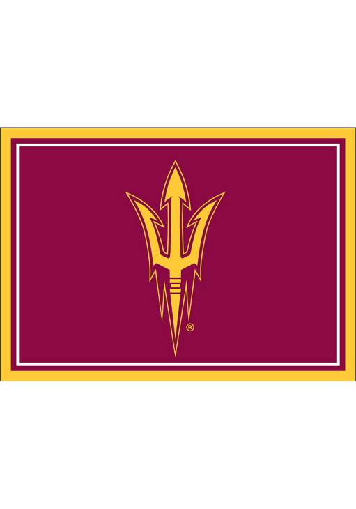 Arizona State Sun Devils 4x6 Spirit Interior Rug - Maroon