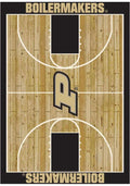 Purdue Boilermakers 4x6 Courtside Interior Rug - Wood