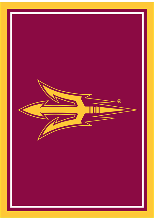 Arizona State Sun Devils 8x11 Spirit Interior Rug - Maroon
