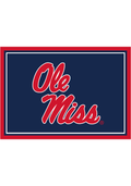 Ole Miss Rebels 4x6 Spirit Interior Rug - Navy Blue