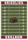 Montana Grizzlies 8x11 Homefield Interior Rug - Maroon
