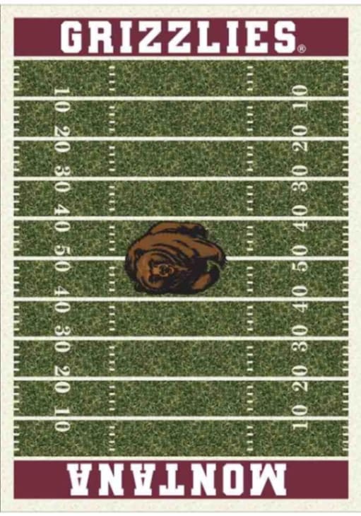 Montana Grizzlies 8x11 Homefield Interior Rug - Maroon