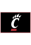 Cincinnati Bearcats 3x4 Area Interior Rug - Black