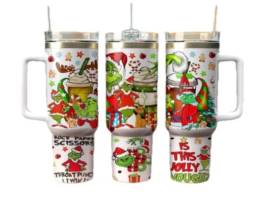 CHRISTMAS THE funny character Grin.ch 40oz TUMBLER