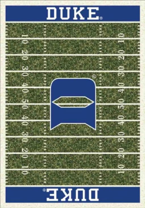 Duke Blue Devils 6x8 Homefield Interior Rug - Royal Blue