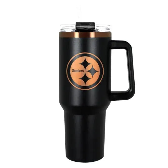 Pittsburgh Steeler Great American Tumbler 40oz With Handle